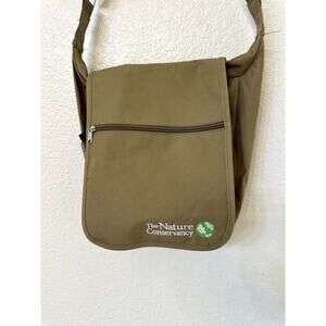 The Nature Conservancy MESSENGER CROSSBODY CANVAS BAG TOTE 12" x 10"